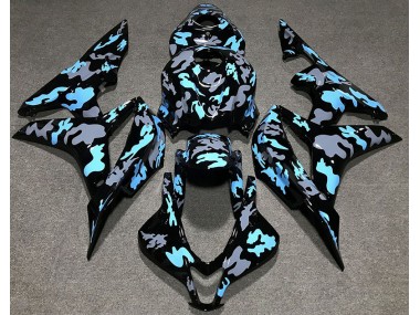 Personalizado Camuflaje Azul 2007-2008 Honda CBR600RR Carenado Moto