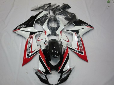 Rojo Blanco & Negro 2011-2024 Suzuki GSXR 600-750 Carenado Moto