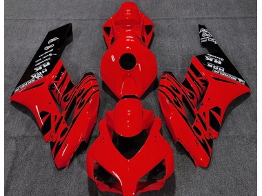 Rojo Brillante Llama 2004-2005 Honda CBR1000RR Carenado Moto