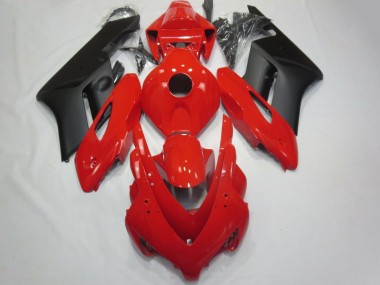 Rojo Brillante & Negro Mate 2004-2005 Honda CBR1000RR Carenado Moto