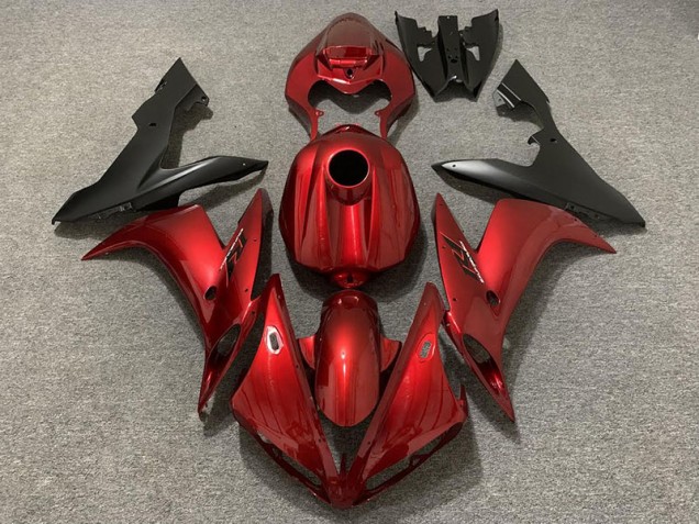 Rojo Caramelo 2004-2006 Yamaha R1 Carenado Moto