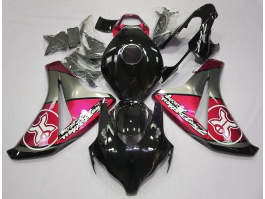 Rojo Caramelo Sobre Negro Personalizado 2008-2011 Honda CBR1000RR Carenado Moto