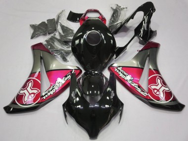 Rojo Caramelo Sobre Negro Personalizado 2008-2011 Honda CBR1000RR Carenado Moto