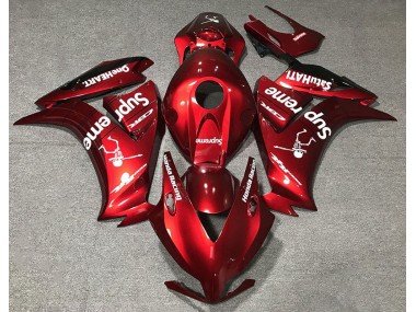 Rojo Intenso Personalizado 2012-2016 Honda CBR1000RR Carenado Moto