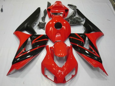 Rojo & Negro 2006-2007 Honda CBR1000RR Carenado Moto