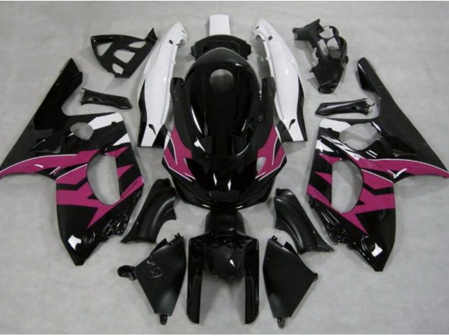 Rosa Blanco & Negro 1998-2007 Yamaha YZF600 Carenado Moto