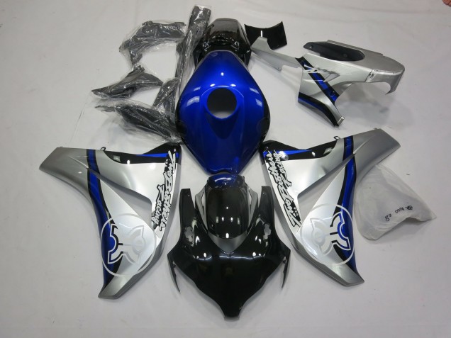 Tbr Azul & Plateado 2006-2007 Honda CBR1000RR Carenado Moto