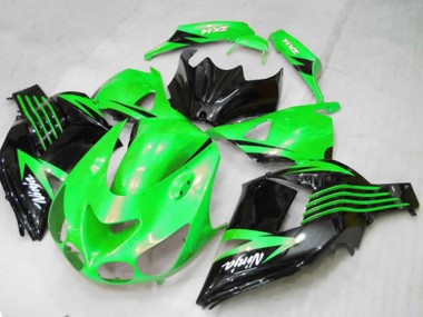 Verde 2012-2021 Kawasaki ZX14R Carenado Moto