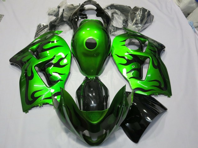 Verde Brillante 1997-2007 Suzuki GSXR 1300 Carenado Moto