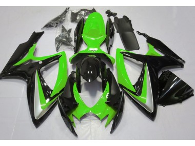 Verde Brillante Debadged 2006-2007 Suzuki GSXR 600-750 Carenado Moto