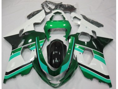 Verde Brillante & Verde 2004-2005 Suzuki GSXR 600-750 Carenado Moto