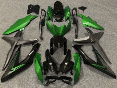 Verde Brillante & Verde R 2008-2010 Suzuki GSXR 600-750 Carenado Moto