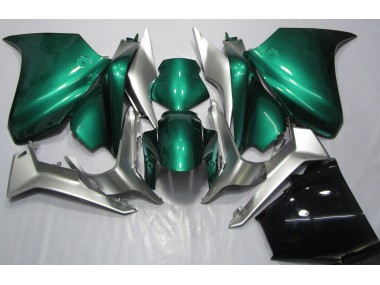 Verde Espuma De Mar & Plata 2010-2013 Honda VFR1200 Carenado Moto