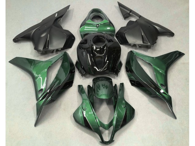 Verde Intenso Con Negro 2009-2012 Honda CBR600RR Carenado Moto