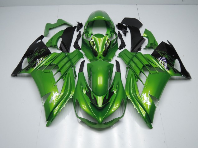 Verde Llama 2012-2021 Kawasaki ZX14R Carenado Moto