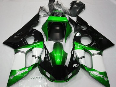 Verde Metalizado 1998-2002 Yamaha R6 Carenado Moto