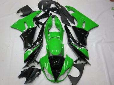 Verde Negro 2009-2012 Kawasaki ZX6R Carenado Moto