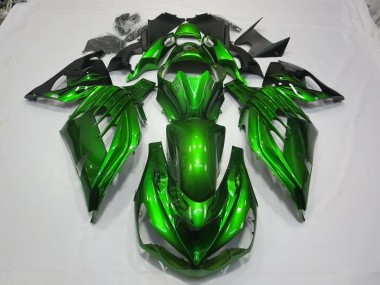 Verde Negro 2012-2021 Kawasaki ZX14R Carenado Moto