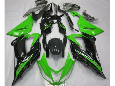 Verde & Negro 2013-2018 Kawasaki ZX6R Carenado Moto