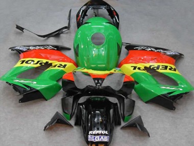 Verde Repsol 2002-2012 Honda VFR800 Carenado Moto