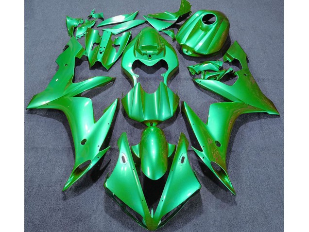 Verde Solido 2004-2006 Yamaha R1 Carenado Moto